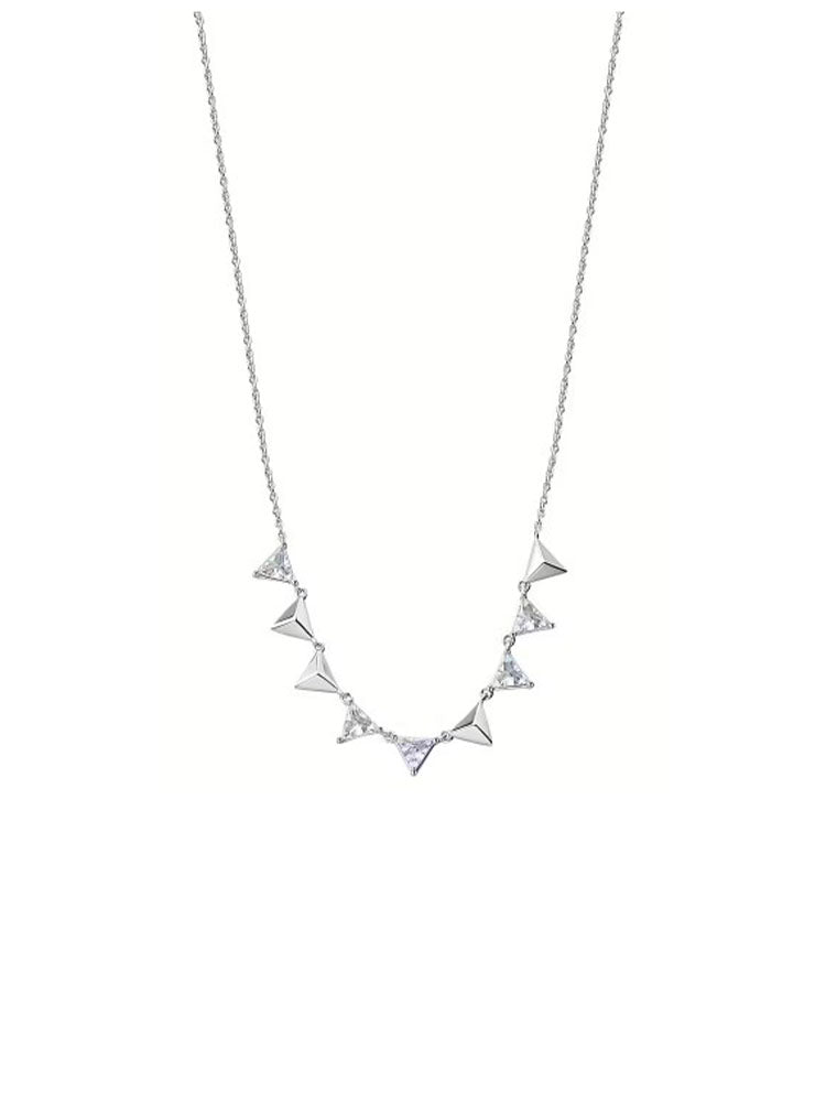 COLLANA DONNA VITTORIA IN ARGENTO E ZIRCONI ROSATO