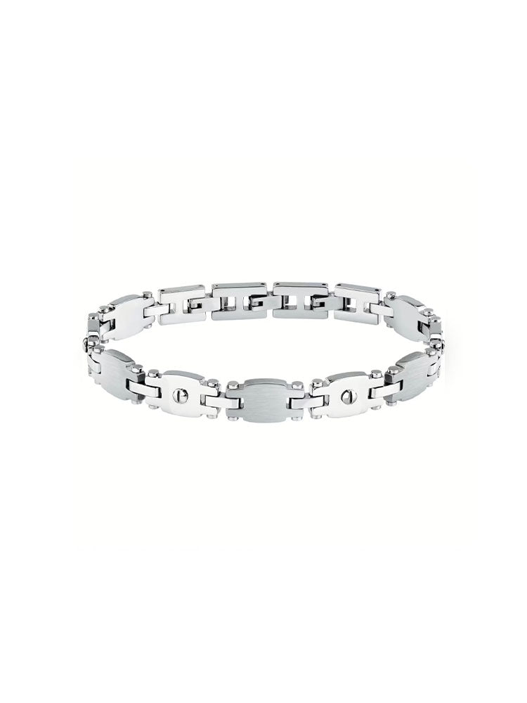 BRACCIALE UOMO ENERGY IN ACCIAIO LUCIDO E SATINATO SECTOR