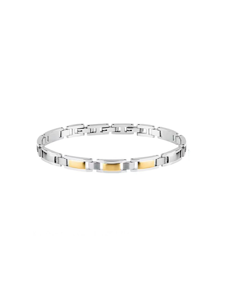 BRACCIALE IN ACCIAIO ENERGY CON DETTAGLI DORATI SECTOR