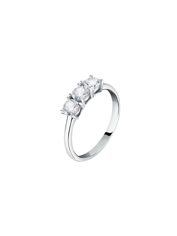 ANELLO DONNA TRILOGY IN ARGENTO CON ZIRCONI MIS 13 MORELLATO