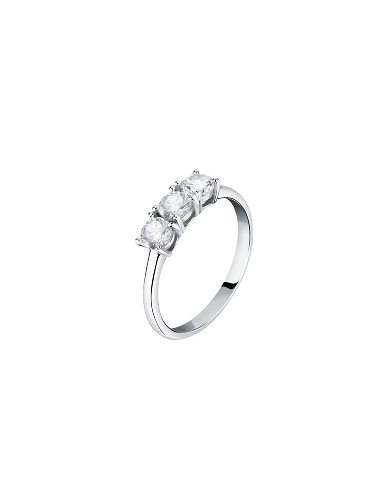 ANELLO DONNA TRILOGY IN ARGENTO CON ZIRCONI MIS 16 MORELLATO