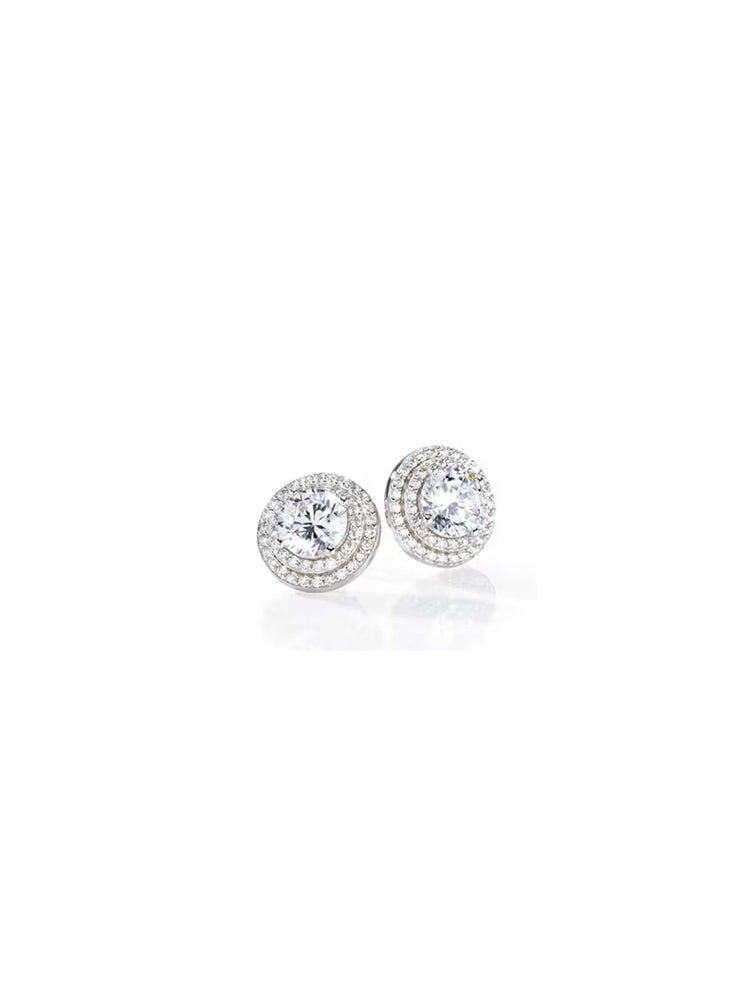 ORECCHINI DONNA TESORI IN ARGENTO PUNTO LUCE CON PAVE' MORELLATO