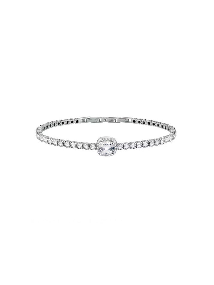 BRACCIALE DONNA TENNIS TESORI IN ARGENTO CON ZIRCONI BIANCCHI MORELLATO