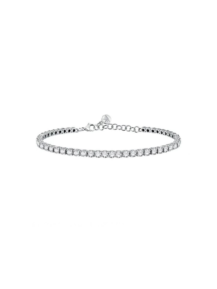 BRACCIALE TENNIS DONNA TESORI IN ARGENTO CON ZIRCONI BIANCHI MORELLATO