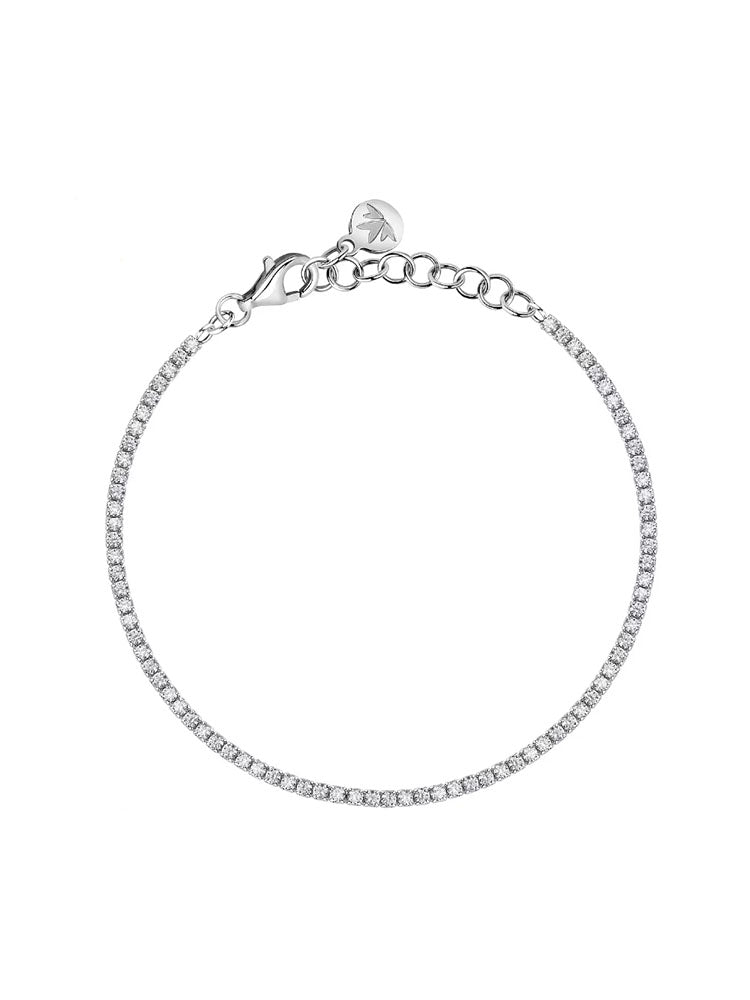 BRACCIALE DONNA TENNIS IN ARGENTO 925 CON ZIRCONI BIANCHI MORELLATO
