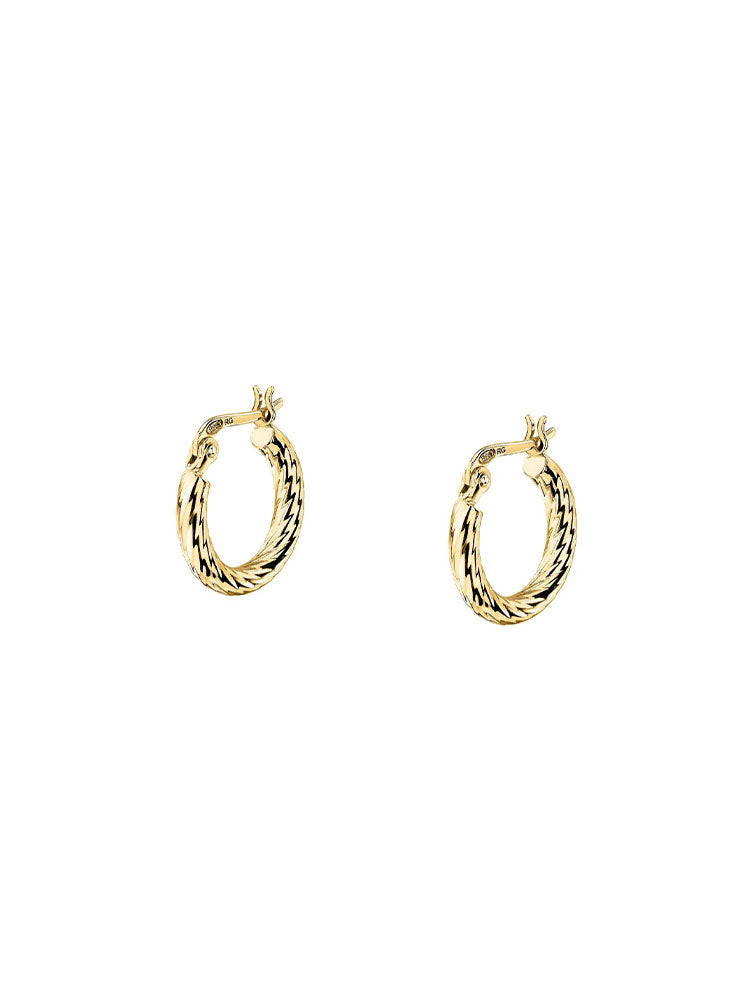 ORECCHINI DONNA IN ARGENTO A CERCHIO FINITURA ORO COLLEZIONE TESORI MORELLATO