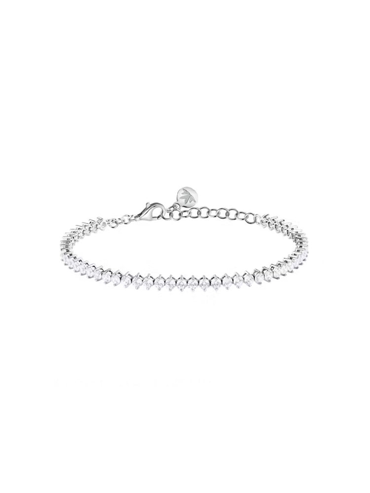 BRACCIALE DONNA TENNIS IN ARGENTO CON ZIRCONI BIANCHI MORELLATO