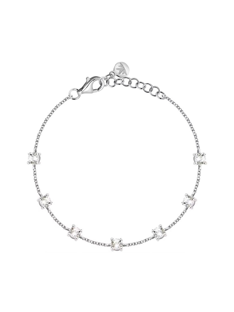 BRACCIALE DONNA IN ARGENTO CON ZIRCONI BIANCHI MORELLATO