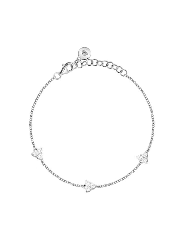 BRACCIALE DONNA IN ARGENTO CON ZIRCONI BIANCHI MORELLATO