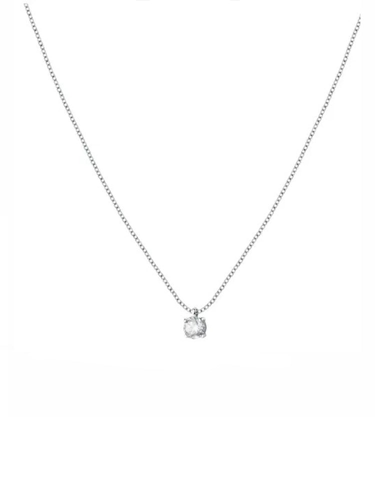 COLLANA DONNA PUNTO LUCE IN ARGENTO E ZIRCONE BIANCO MORELLATO
