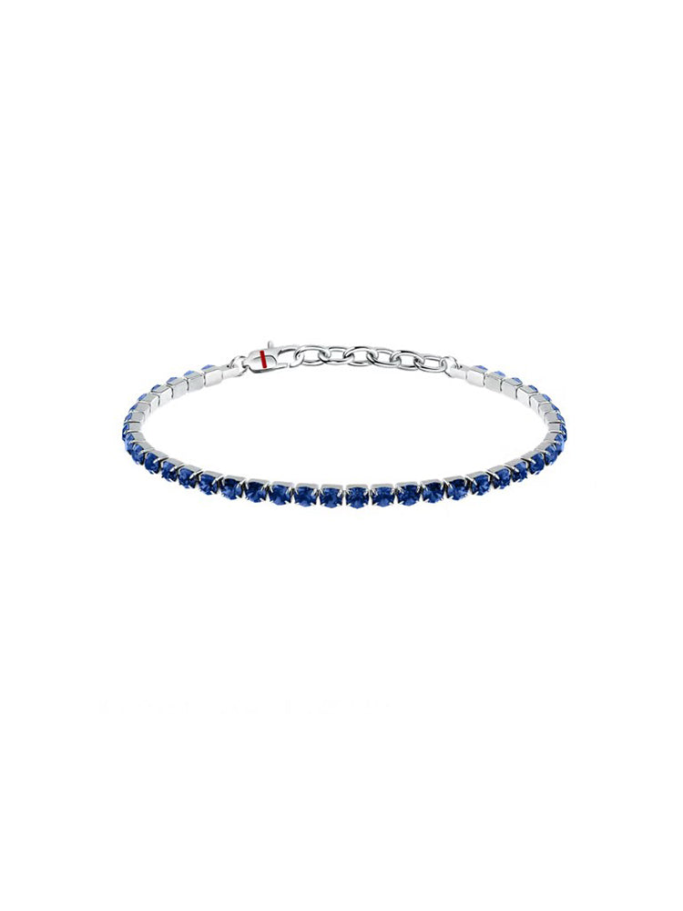 BRACCIALE UOMO TENNIS CON CRISTALLI BLU SECTOR