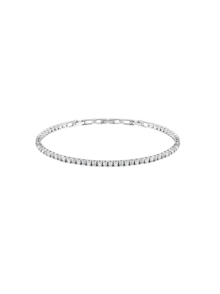BRACCIALE UOMO TENNIS IN ARGENTO SILVER CON ZIRCONI BIANCHI MORELLATO