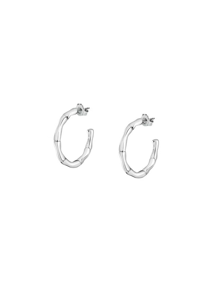ORECCHINI DONNA ESSENZA IN ARGENTO 925 A CERCHIO MORELLATO
