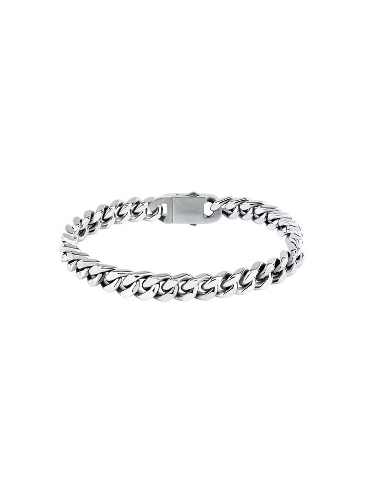 BRACCIALE UOMO A CATENA BOLD IN ACCIAIO SILVER SECTOR