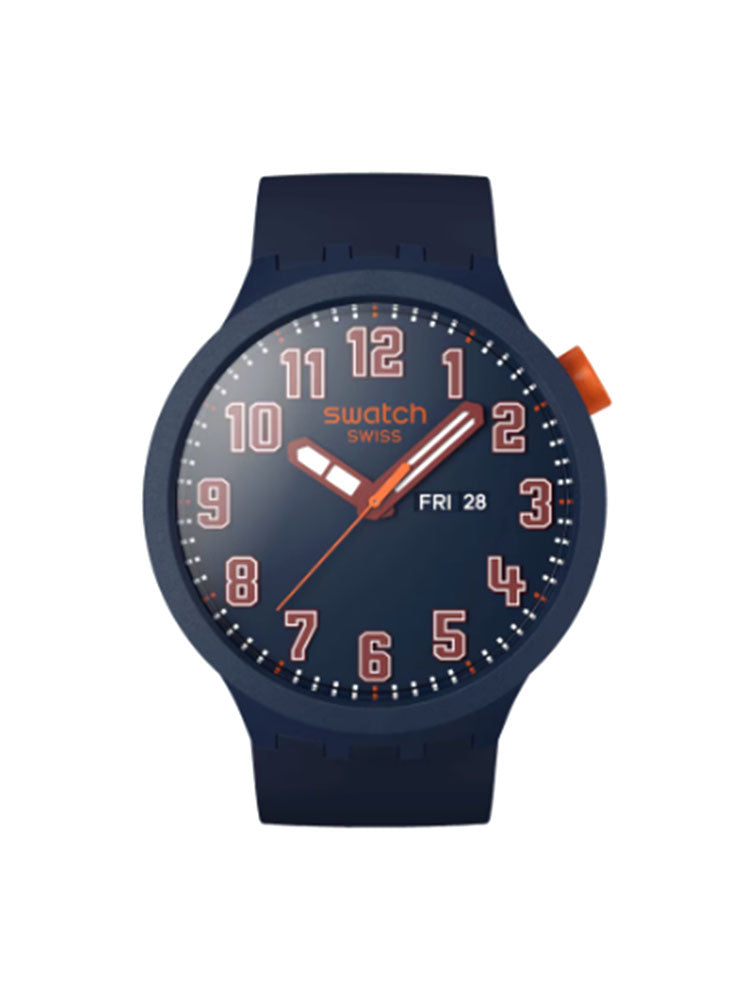 OROLOGIO UOMO BIG BOLD ESSENTIALLY CONFIDENT 47 MM BLU SCURO SWATCH