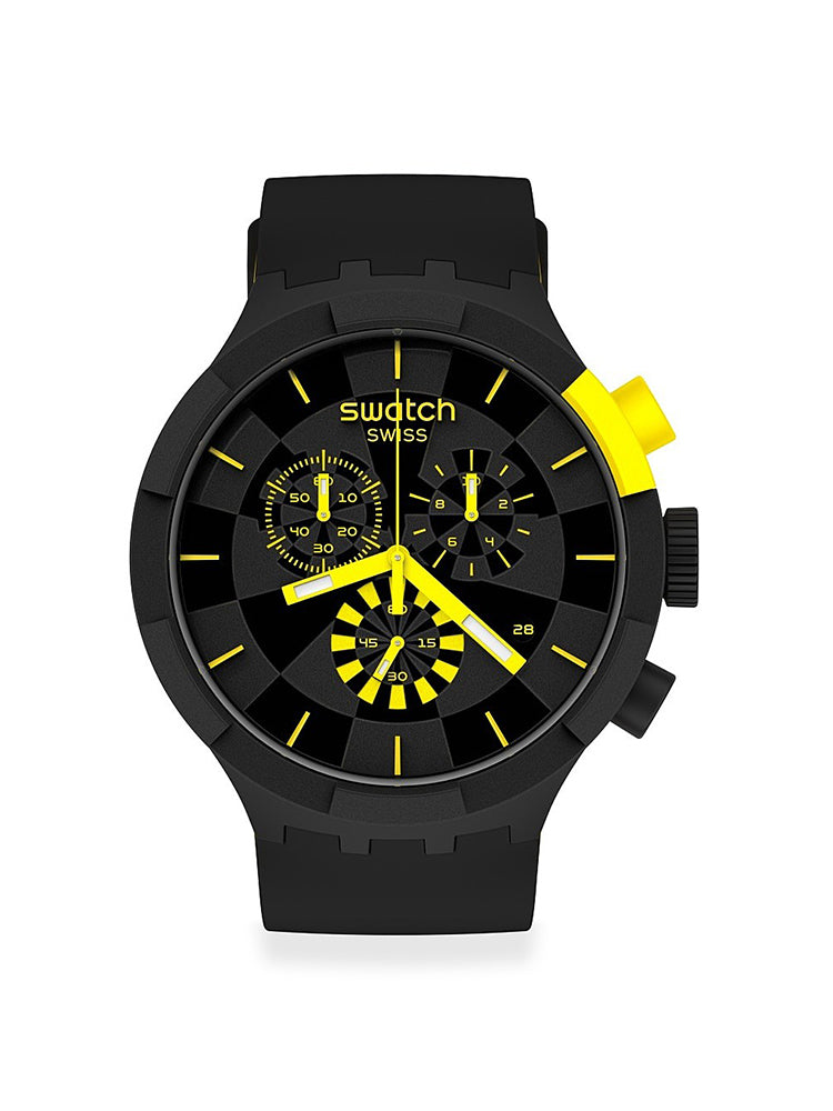 OROLOGIO UOMO CHRONO CHECKPOINT YELLOW SWATCH