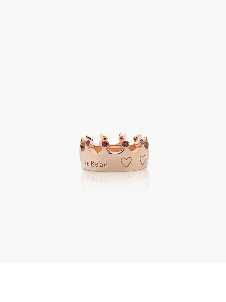 CHARM CORONA ORO ROSA PER SUONAMORE LOVETTO LE BEBE'