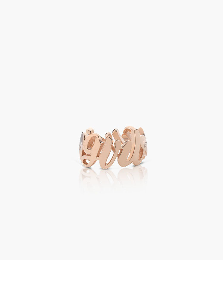 CHARM MY TWINS ORO ROSA GIRL PER SUONAMORE LOVETTO LE BEBE'