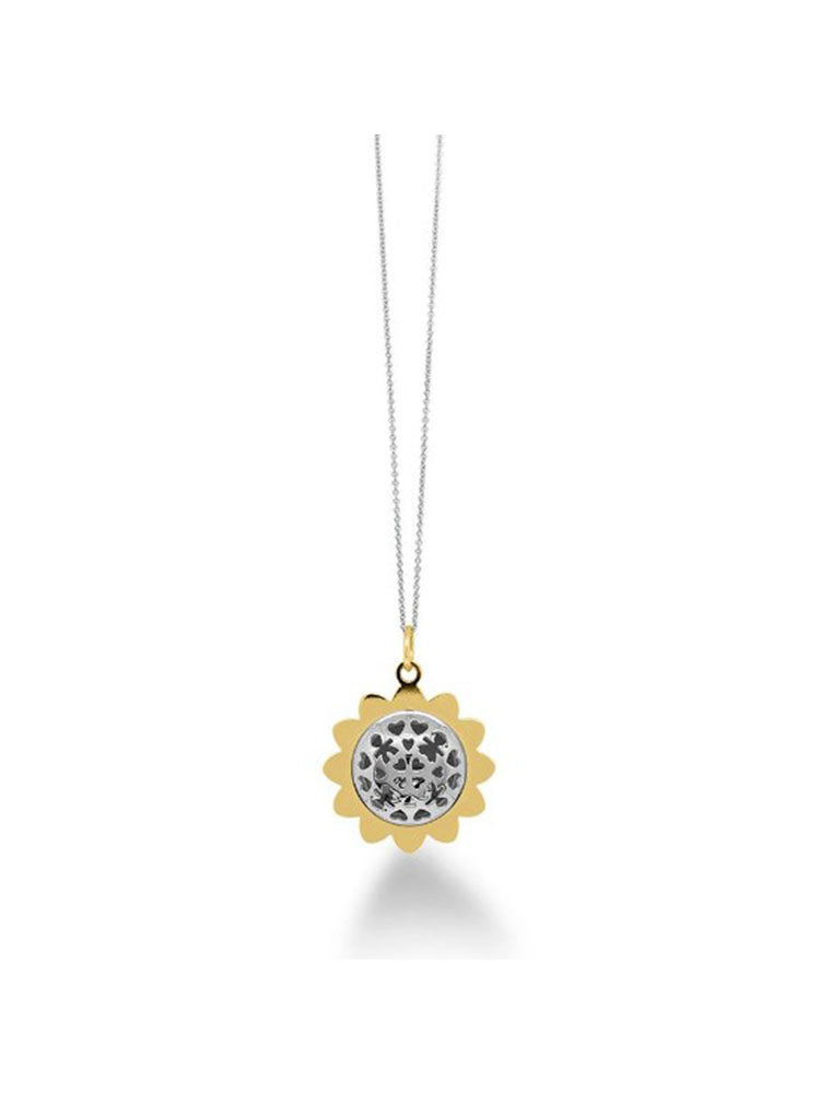 COLLANA DONNA CIONDOLO SUONAMORE FIORI ARGENTO LE BEBE'