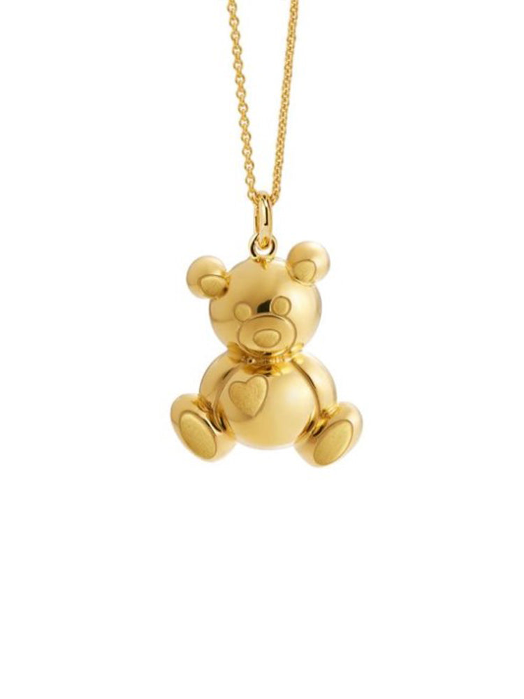 COLLANA DONNA SUONAMORE ORSETTO IN ARGENTO DORATO LE BEBE'