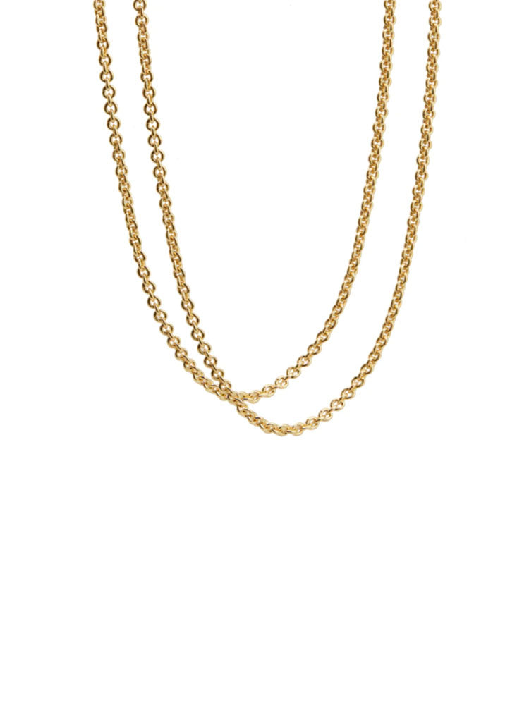 COLLANA DONNA LUNGA IN ARGENTO DORATO LE BEBE'