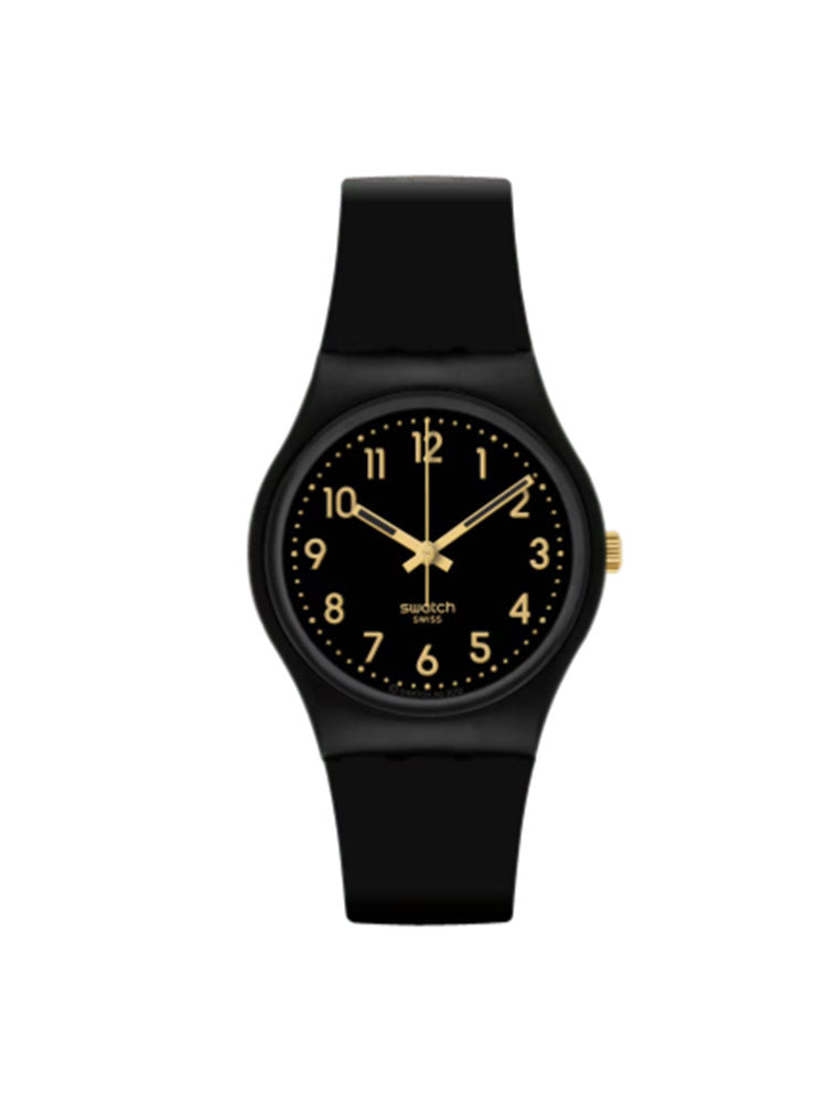OROLOGIO UNISEX GOLDEN TAC NERO SOLO TEMPO SWATCH