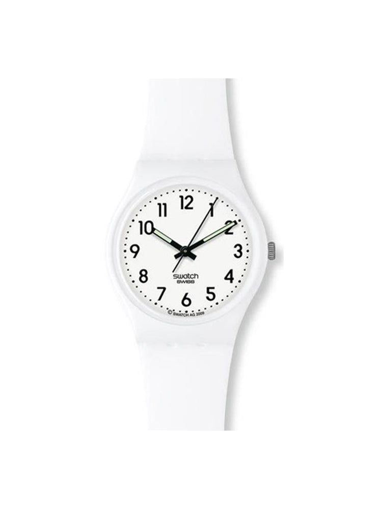 OROLOGIO UNISEX SOLO TEMPO IN SILICONE BIANCO SWATCH