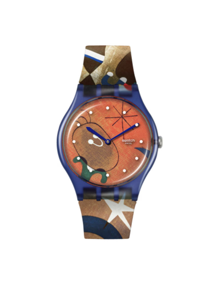 OROLOGIO UNISEX MIRO'S WOMEN & BIRD IN THE MOONLIGHT TATE SWATCH