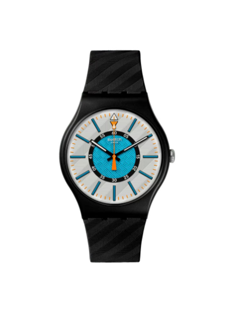 OROLOGIO UNISEX GOOD TO GORP NERO E TURCHESE SWATCH