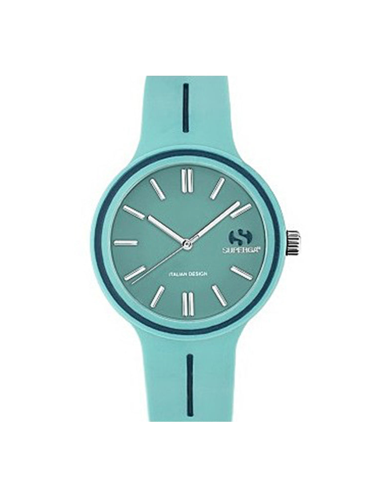 OROLOGIO UNISEX SOLO TEMPO VERDE SCURO E FINITURE BLU SUPERGA