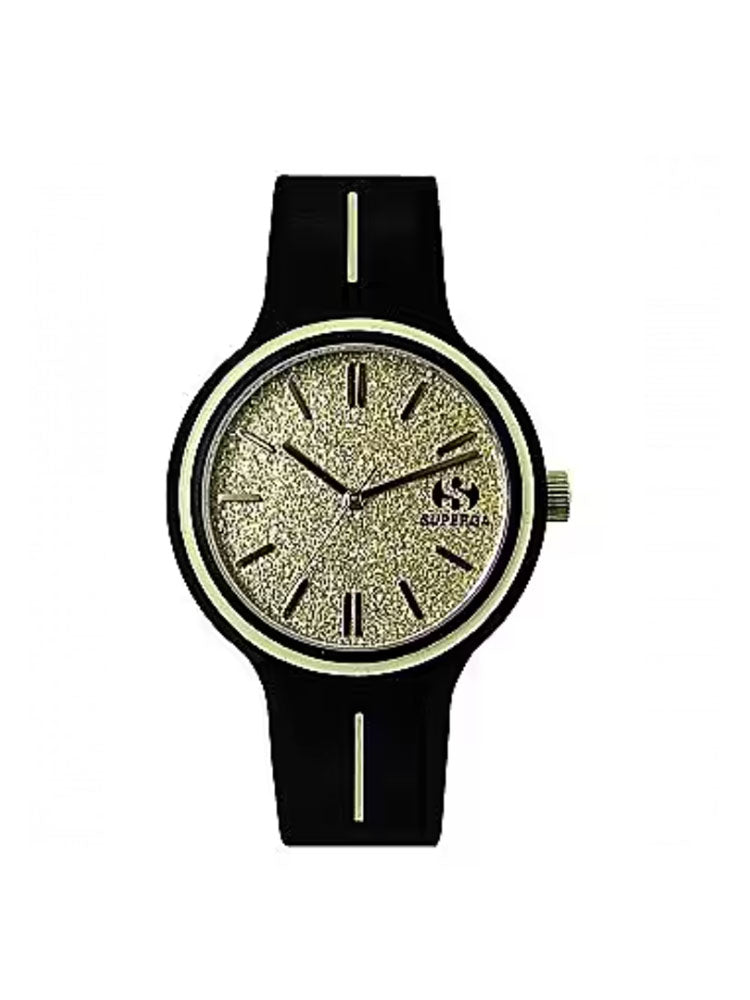 OROLOGIO RAGAZZA STARDUST GUM IN SILICONE NERO SUPERGA