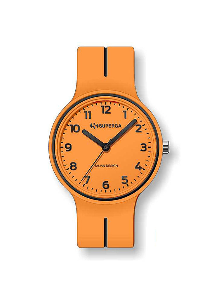 OROLOGIO BAMBINO SOLO TEMPO ARANCIONE FLUO SUPERGA