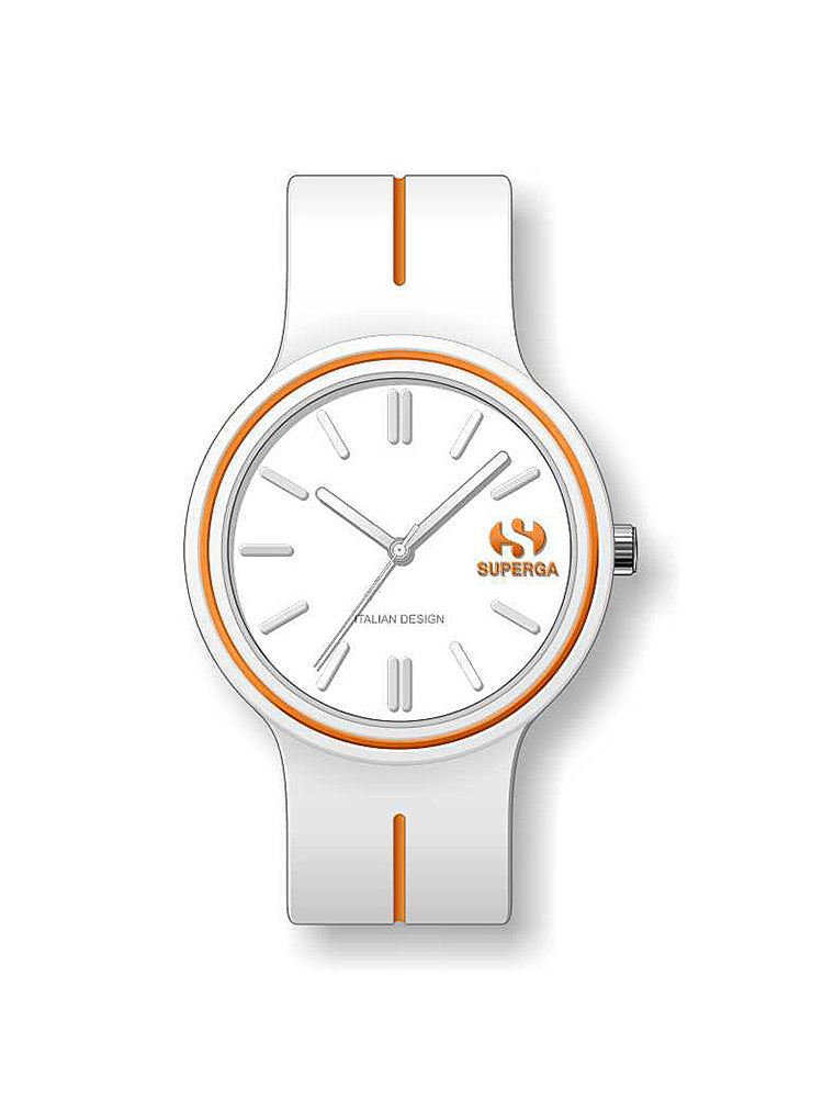 OROLOGIO UNISEX SOLO TEMPO BIANCO, FLUO SUPERGA