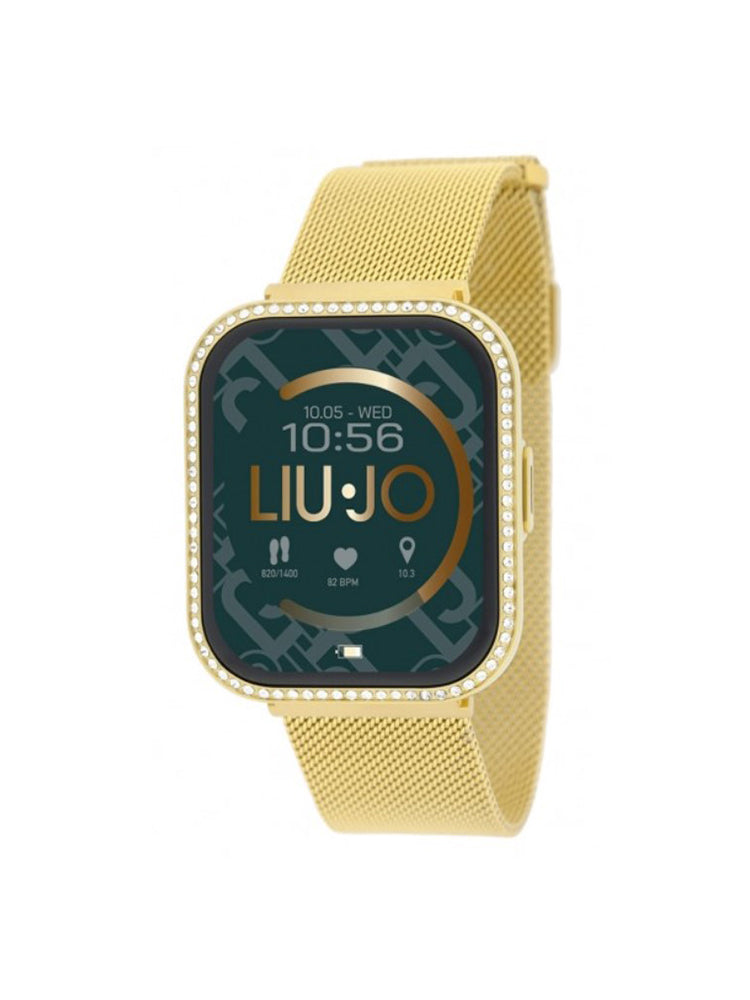 OROLOGIO DONNA SMARTWATCH CON CRISTALLI BIANCHI IN ACCIAIO DORATO LIU JO