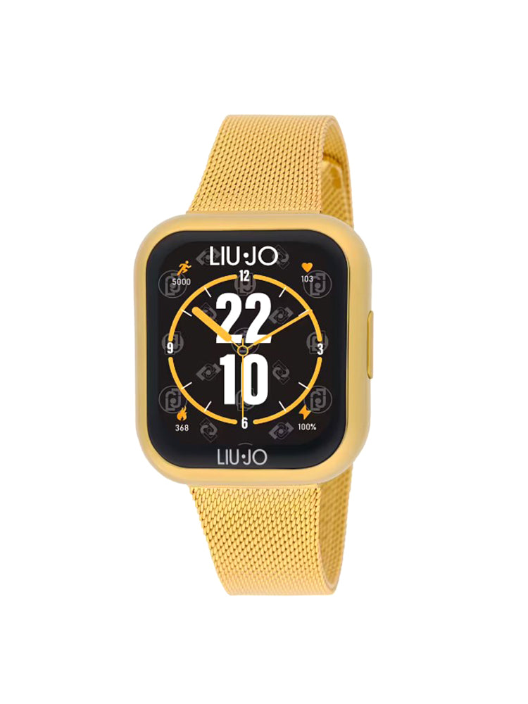 OROLOGIO DONNA SMARTWATCH CON MAGLIA MILANO ACCIAIO DORATA LIU JO