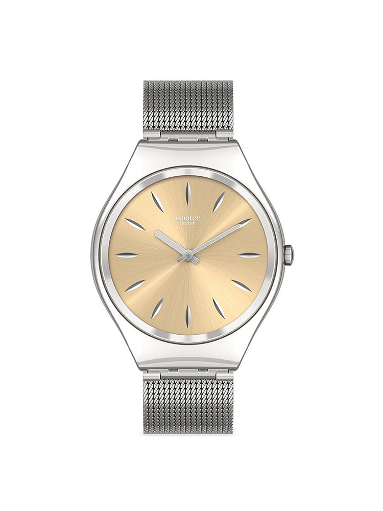 OROLOGIO UNISEX SOLO TEMPO SKINGOLDENBLINK SILVER SWATCH