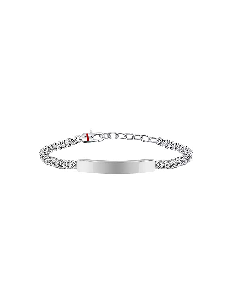 BRACCIALE UOMO BASIC IN ACCIAIO CON TARGHETTA SECTOR