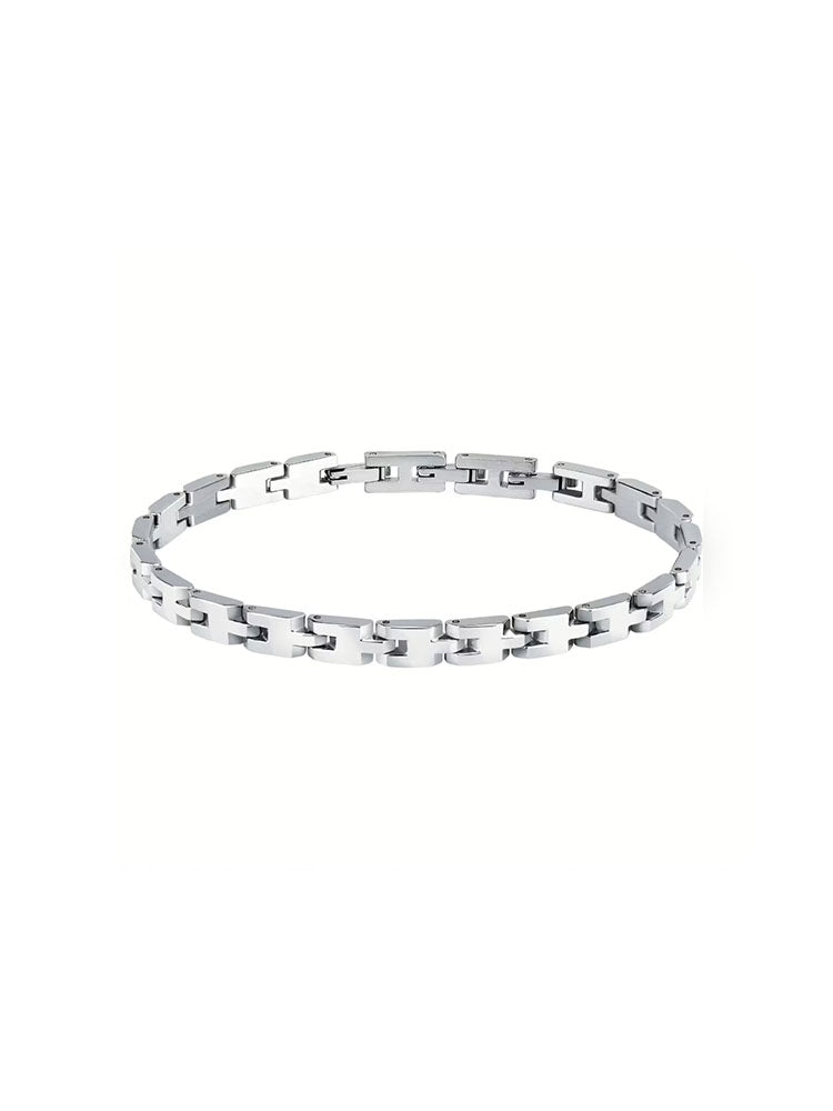 BRACCIALE UOMO IN ACCIAIO CON FINITURA RODIATA LUCIDA COLLEZIONE BASIC SECTOR