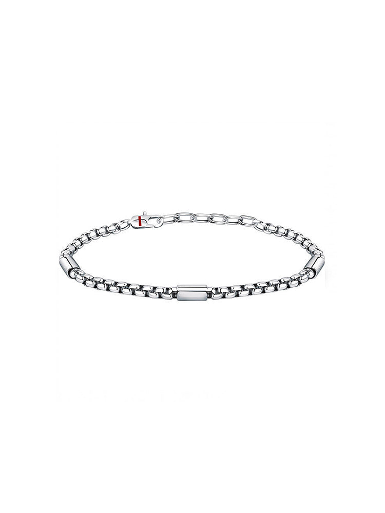BRACCIALE UOMO BASIC, CATENA IN ACCIAIO SILVER 22 CM SECTOR