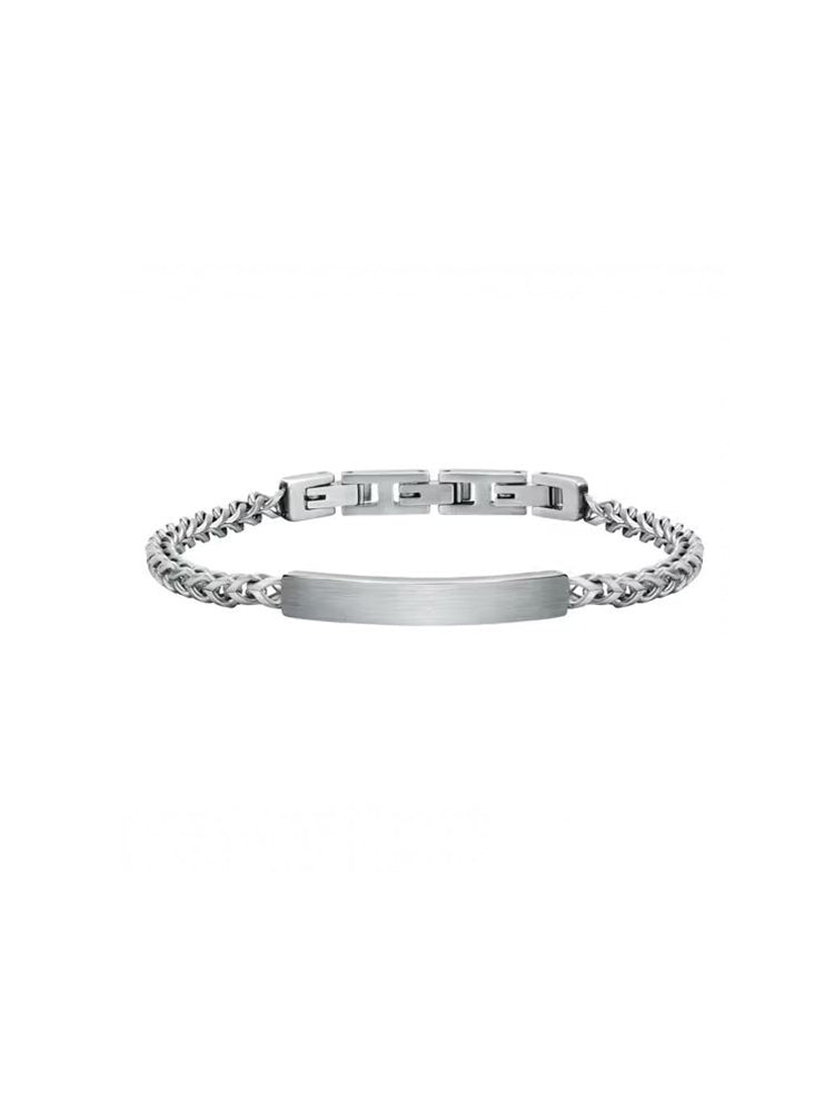 BRACCIALE UOMO RIGIDO BASIC CON TARGHETTA IN ACCIAIO SECTOR