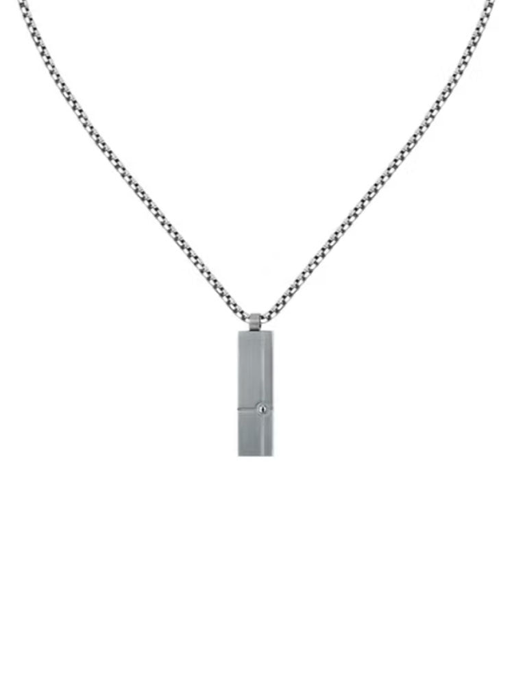 COLLANA UOMO BASIC IN ACCIAIO CON TARGHETTA SECTOR