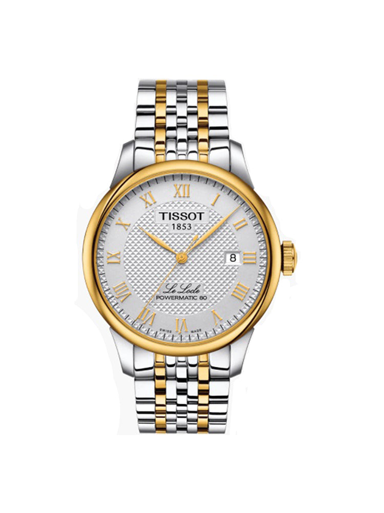 OROLOGIO UOMO LE LOCLE POWERMATIC 80 BICOLORE ORO TISSOT