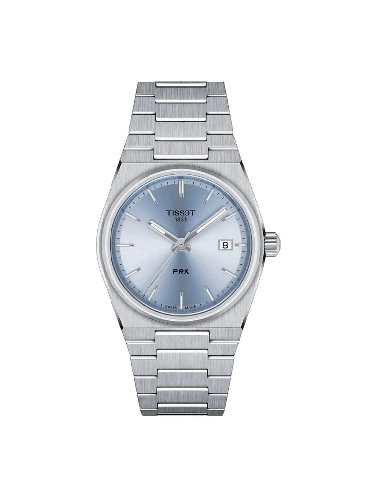 OROLOGIO DONNA TISSOT PRX 35MM CON QUADRANTE AZZURRO TISSOT