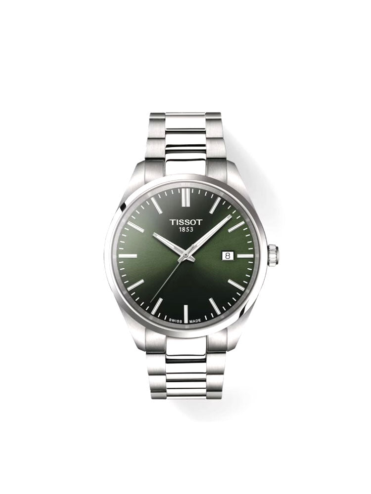OROLOGIO UOMO SOLO TEMPO IN ACCIAIO PR 100 QUADRANTE VERDE TISSOT