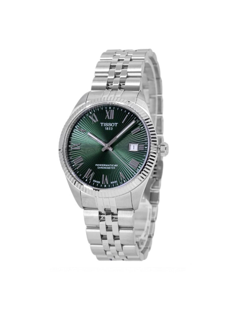 OROLOGIO UOMO BALLADE 39 MM AUTOMATICO IN ACCIAIO CON QUADRANTE VERDE TISSOT