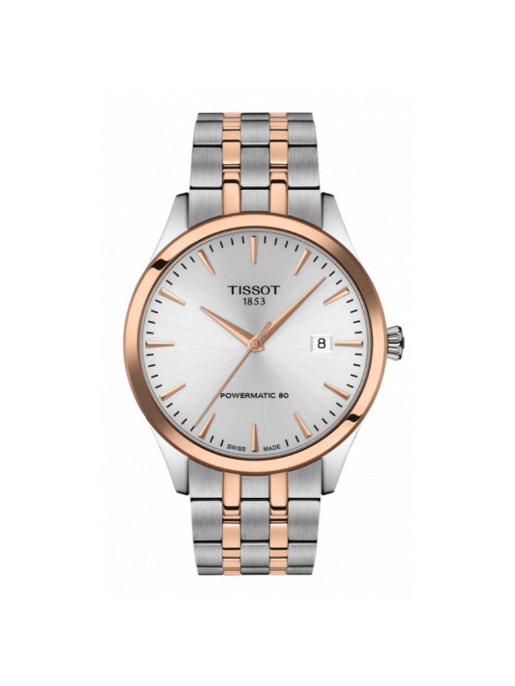 OROLOGIO UOMO CLASSIC DREAM 40 MM AUTOMATICO IN ACCIAIO BICOLORE ROSATO TISSOT