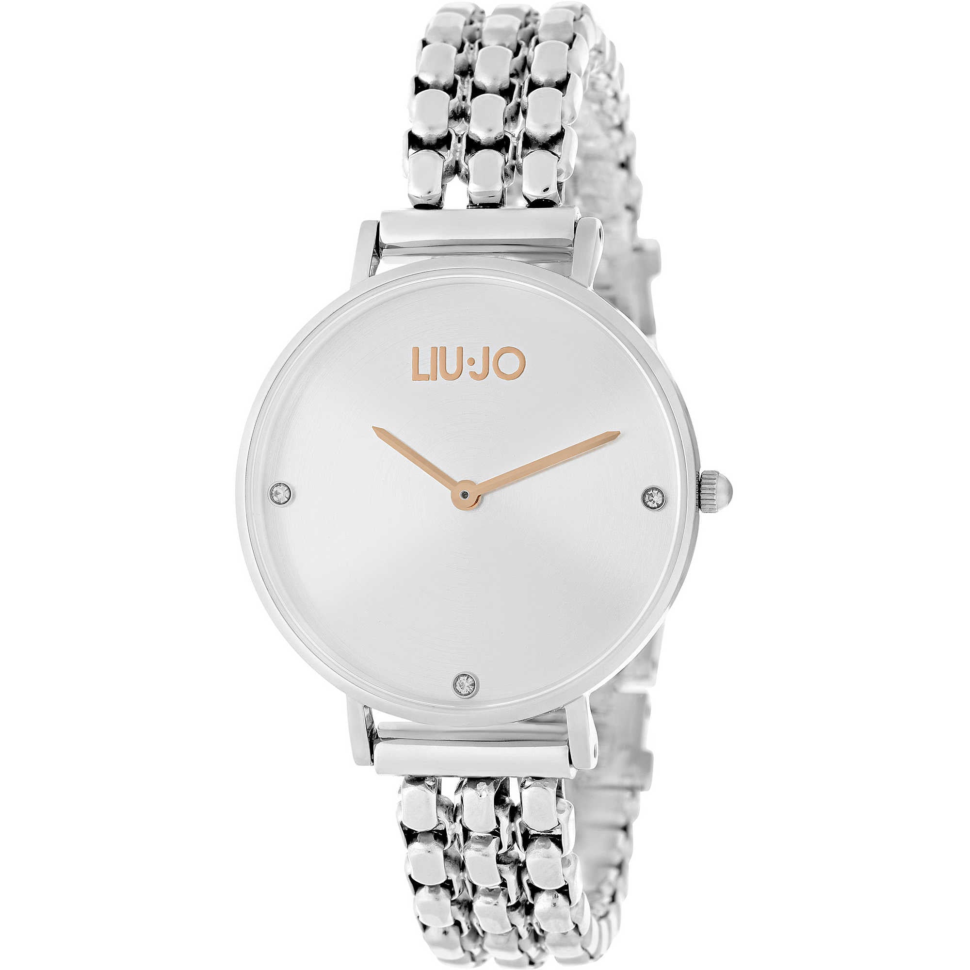 OROLOGIO DONNA SOLO TEMPO FRAMEWORK IN ACCIAIO SILVER LIU JO