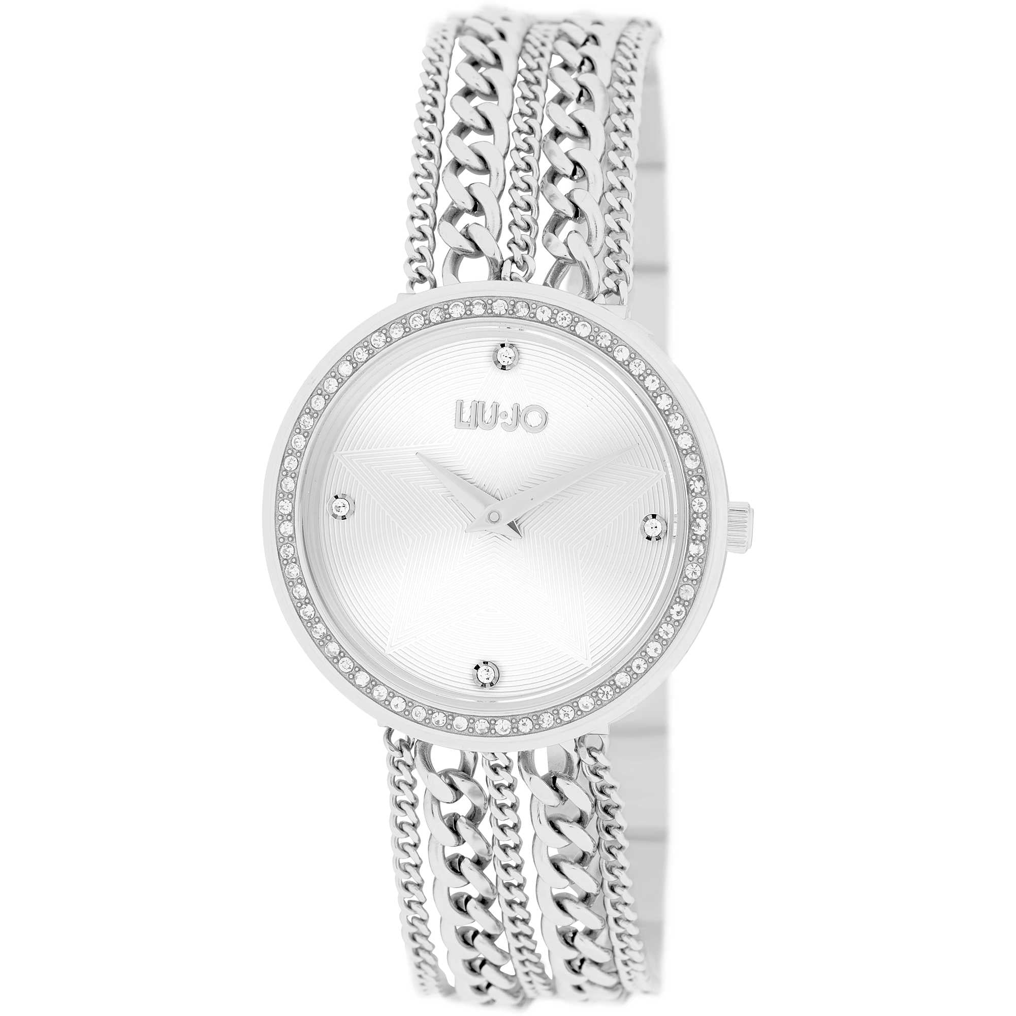 OROLOGIO DONNA SOLO TEMPO CHAINS SILVER LIU JO