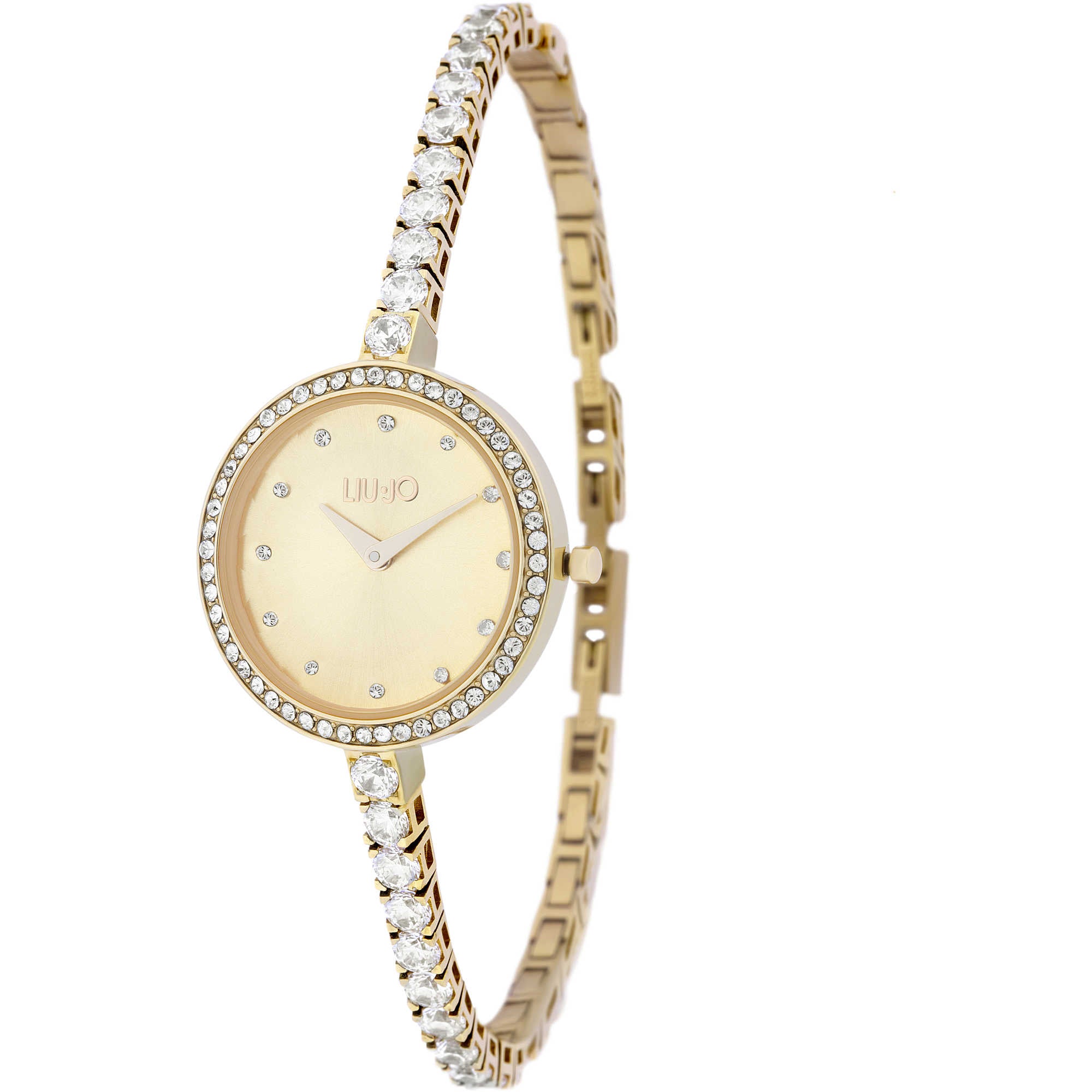 OROLOGIO DONNA SOLO TEMPO DORATO CON SWAROVSKI LIU JO