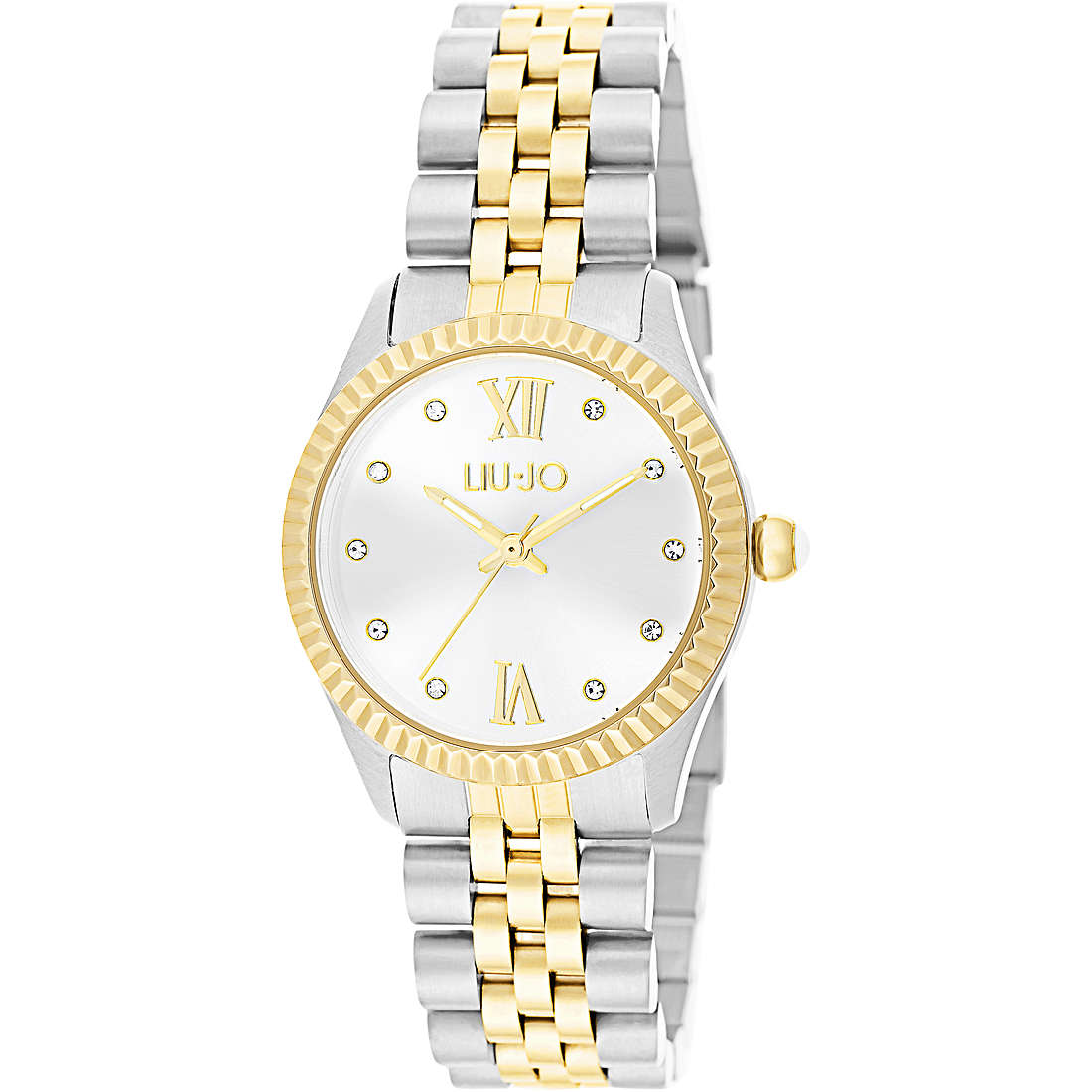 OROLOGIO DONNA SOLO TEMPO IN ACCIAIO BICOLORE SILVER ORO GIALLO LIU JO